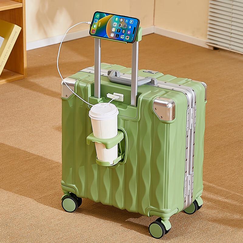 OEING Hardshell Aluminum Frame Travel Suitcase