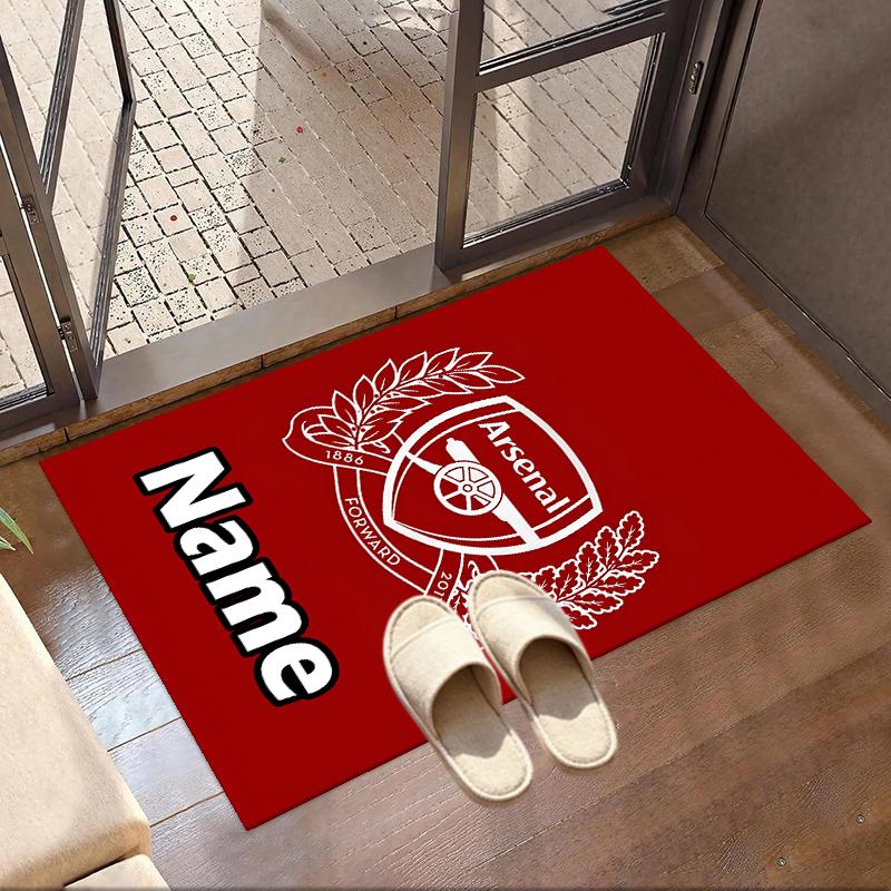 Tappeto Personalizzato con Nome Squadra di Calcio F.C, Tappeto Versatile per Arredamento Casa, per Sala Giochi, Appartamento, Balcone, Ingresso, Corridoio Regalo