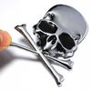 Sticker Skull 3D Emblem Chrome - For Motorcycle Car Helmet