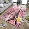 Parisian Eiffel Tower Romance Office Rug Chair Mat, Entryway Carpet, Suitable for Front Door, Bedroom, Living Room, Desk, Holiday Gift
