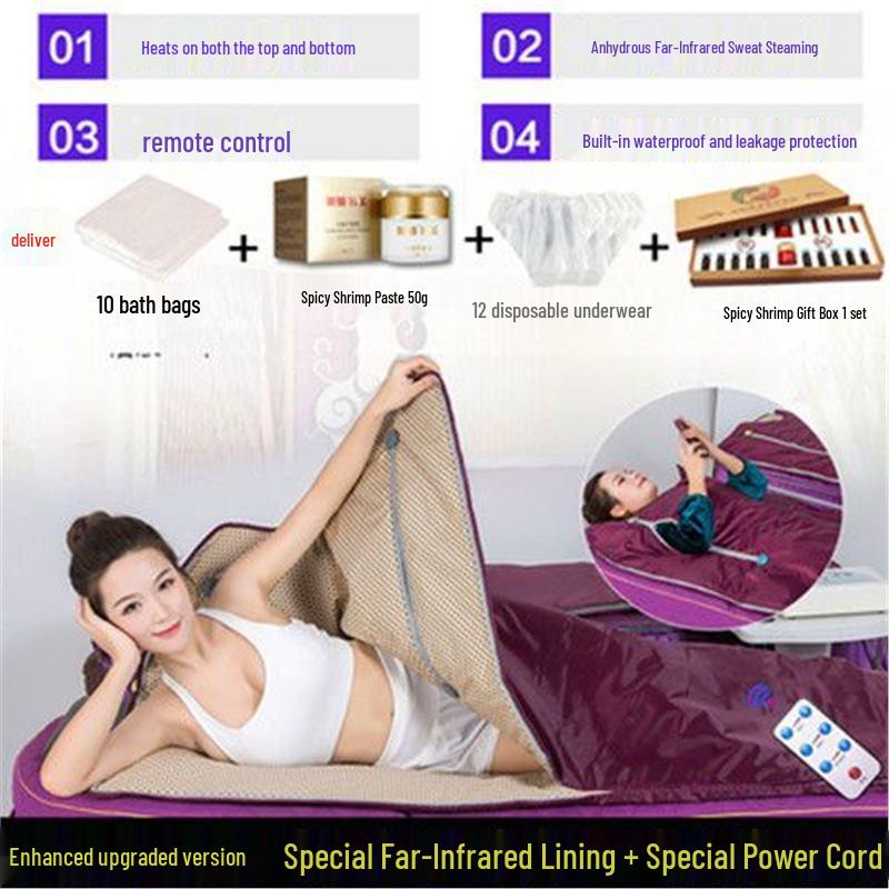 Xu Can Full Moon Home Sauna: Full Body Dehumidifying Sauna Box and Acid Expelling Blanket