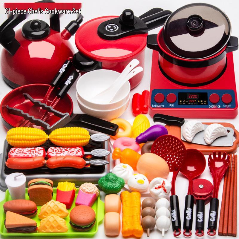 Children's Kitchen Playset: Fun Cooking & Fruit Cutting Toy for Kids