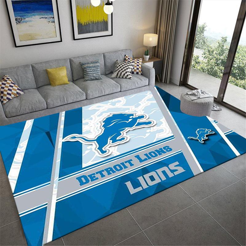 Detroit Lions Carpet Rug for Living Room Bedroom Home Sofa Decoration,Kids Play Non-slip Floor Mat