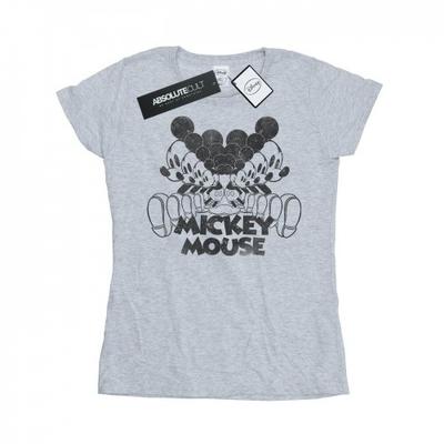 Womens/Ladies Mickey Mouse Mirrored Cotton T-Shirt