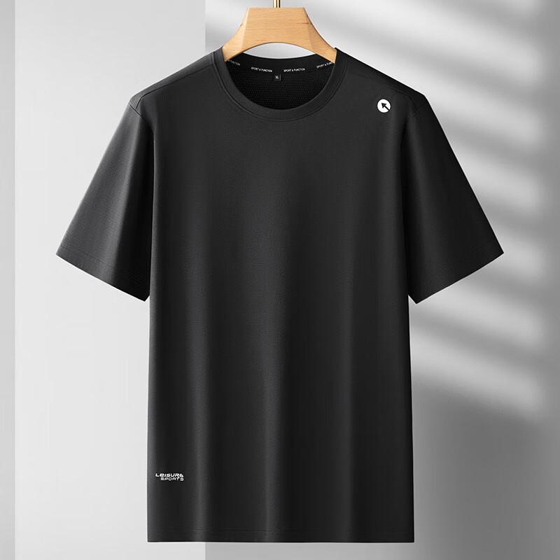 Men's Plus Size Quick-Dry Round Neck Sports T-Shirt
