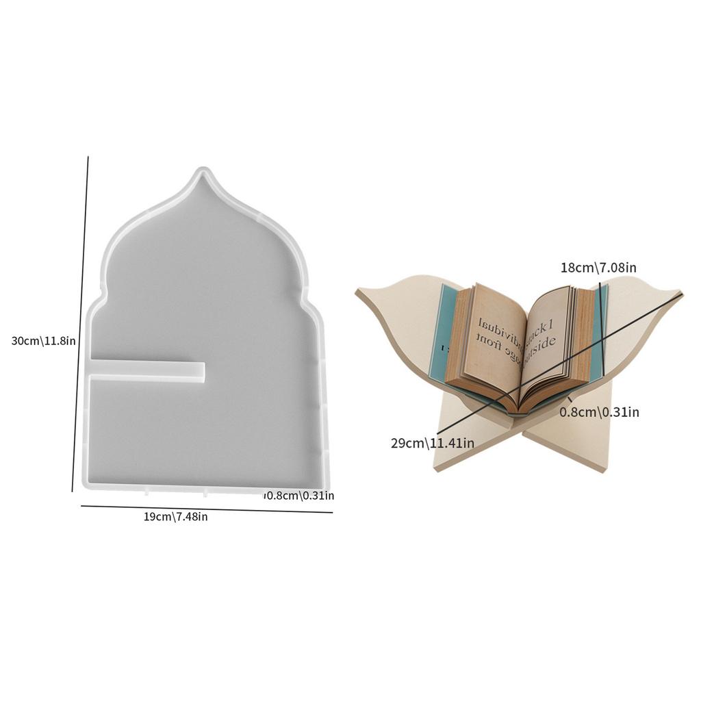 Silicone Resin Casting Molds for Epoxy Resin - Book & Music Sheet Holder, Prayer Reading Stand,Decorative Sculpture,DIY Craft