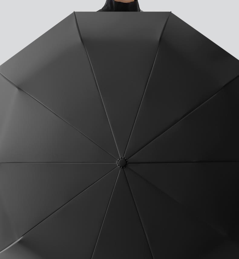 23" Buckle Umbrella: Portable, Windproof, Customizable 3-Fold Automatic Sun & Rain Accessory 