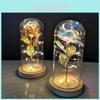 Foil Gold Rose With Led Lights Beautiful Holiday Gift