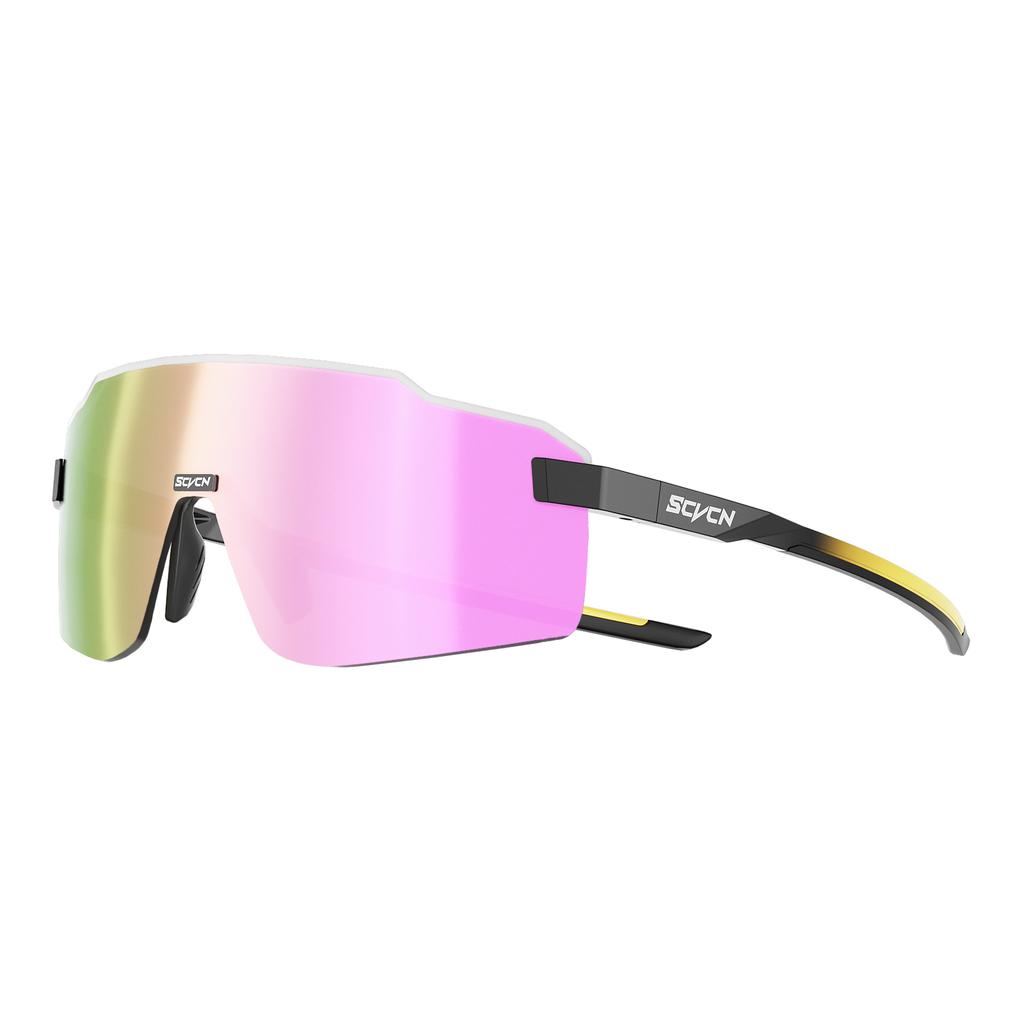 SCVCN Farbige photochrome Radsportbrille Sonnenbrille für Herren Radsport Straßen- und Mountainbike-Brille sowie für Damen Freizeit Wandern Winddicht