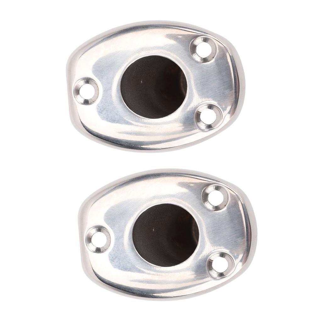 2 buc Bază de punte cu montaj încastrat, soclu catarg din oțel inoxidabil 316, montaj încastrat înclinat la 30 de grade, suport pentru lansete de pescuit pentru bărci