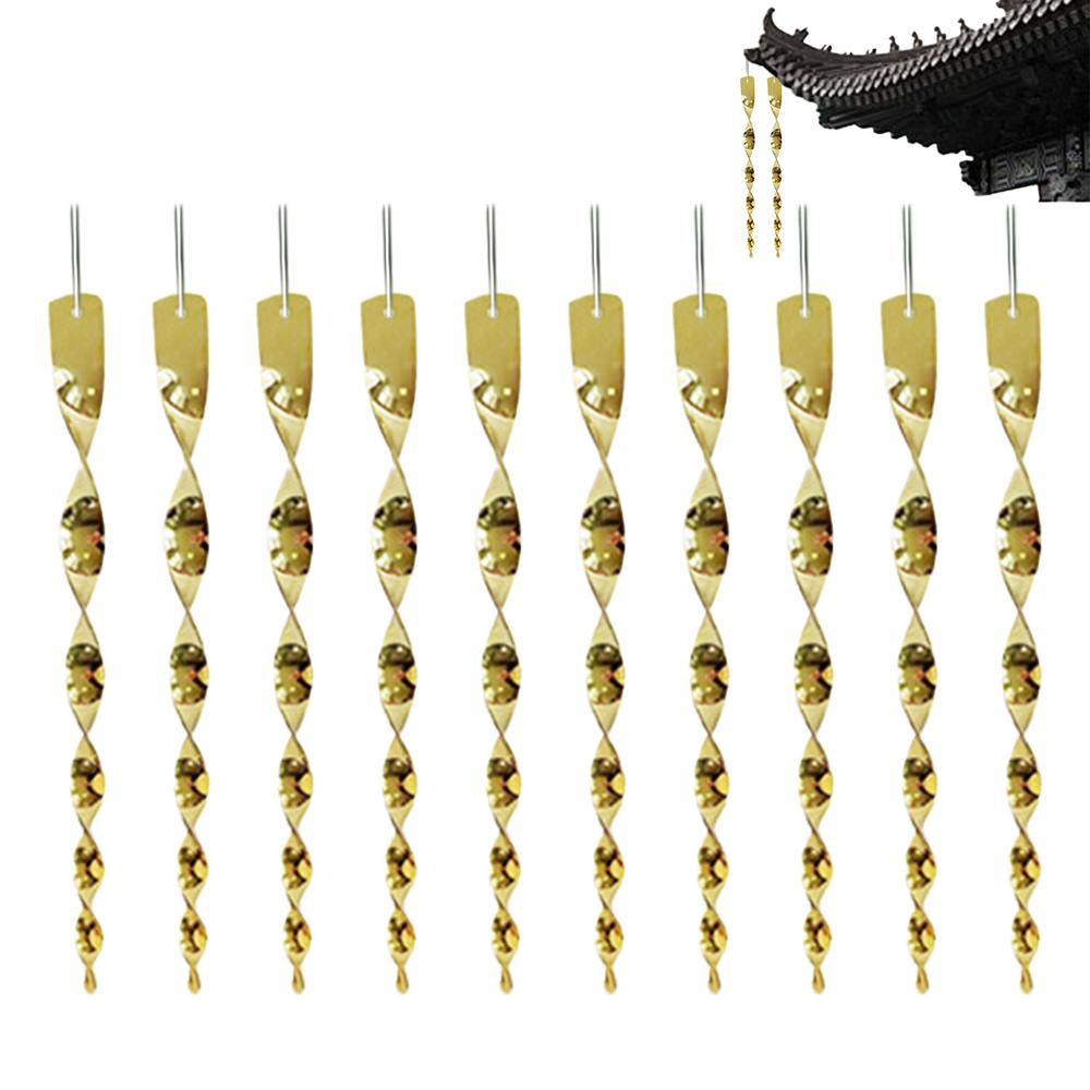 Reflective Scare Rods 10X Reflective Bird Control Spinner Decorative Glossy House Control Reflectors For Outside To Keep