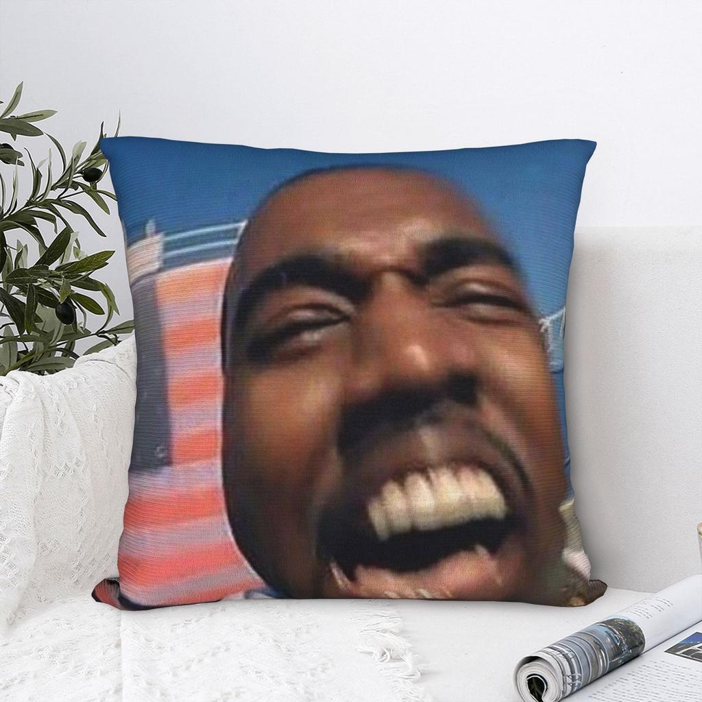 K-kanyes W-wests Funny Meme Pillowcase Accessories Soft Cushion Cover Decorations Throw Pillow Case Cover Seater Multi Size