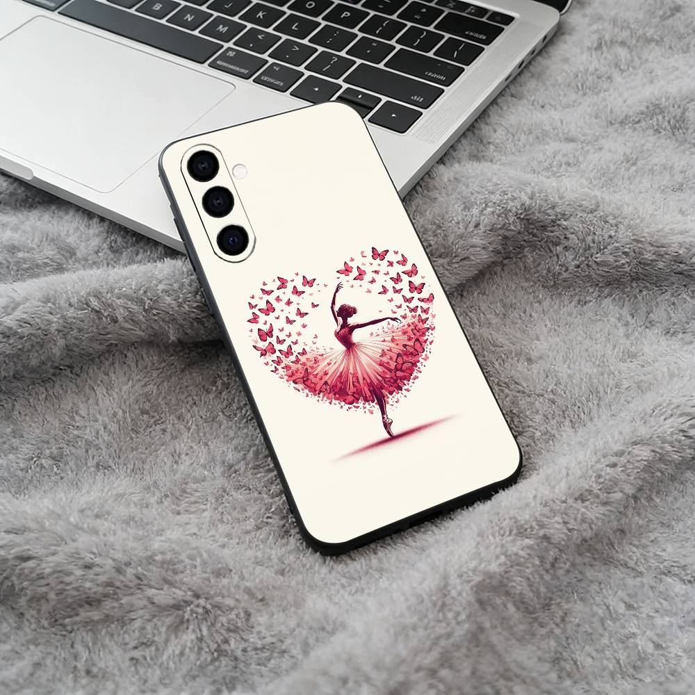 

B-Ballet Dance Phone Case For Samsung Galaxy A73,A71 A72,A70,A53,A52,A51,Soft Silicone Black Cover Samsung a50 30s 50s