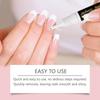 The Nail Polish Remover Is Gentle And Does No Harm To The Nails. The Pusher For Removing The Base Glue Is Odorless,3ML