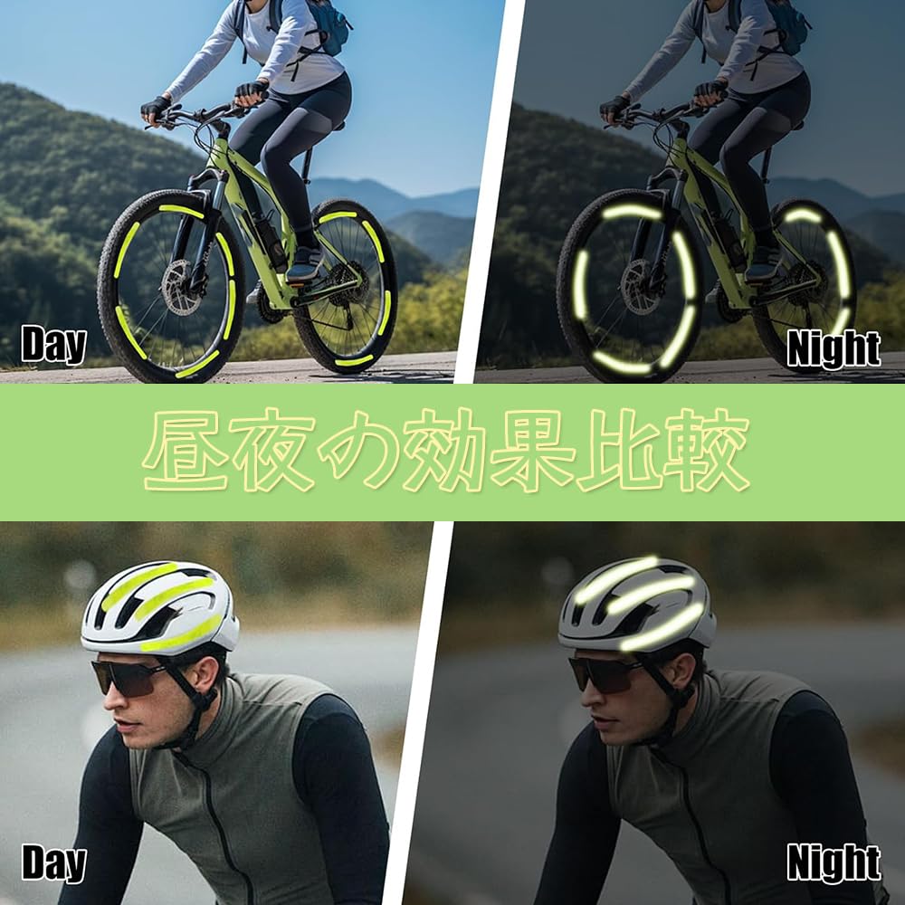 BOCAIDHK Reflective Tape, Fluorescent, Luminous Warning Tape, Reflective Sticker, Width
