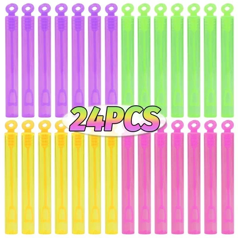 10/48PCS Colorful Bubble Soap Bottle Wand Soap Liquid Tube Kids Birthday Party Favors Pinata Filler Toys Wedding Gifts for Guest