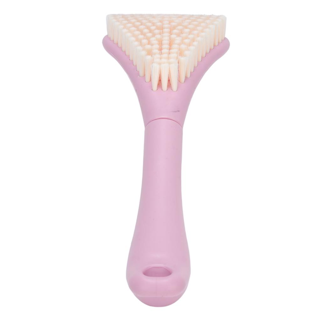 Foot Scrubber Brush for Shower Long Handle Curved Head 3 Lengths Multipurpose Foot Cleaning Brush Pink