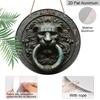 2D Flat, Retro-style Round Aluminum Wall Decorations In Various Sizes, European Style, Lion Head Door Knocker. Suitable for Indoor and Outdoor