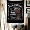 Jack Daniel'S Tennessee Whiskey Timeless Classic Tapestry Wallmounted Fashion Print Background Cloth Atmospheric Background Cloth Home Decor