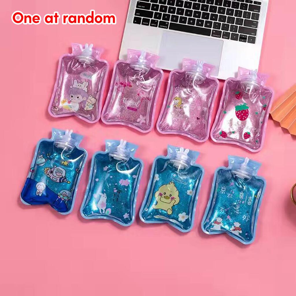 High Density PVC Hot Water Bottle Bag with Ears 650ml/1000ml/1700ml Capacity Heat Resistant and Durable Hand Warmer