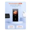 MP3 Player 32GB Built-in Bluetooth 5.0 Digital Audio Player Direct Recording 128GB Expandable Touch Panel Alloy Built-in Speaker Voice Recorder Music