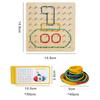 Montessori Wooden Large Safe Mushroom Nail Board Intelligent Puzzle Game Color Matching Sorting Educational Toys for Children