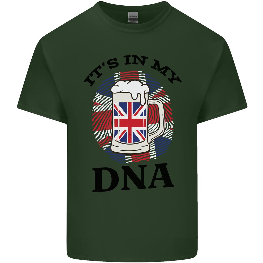 British Beer Its in My DNA Union Jack Flag Unisexs Light Cotton TShirt