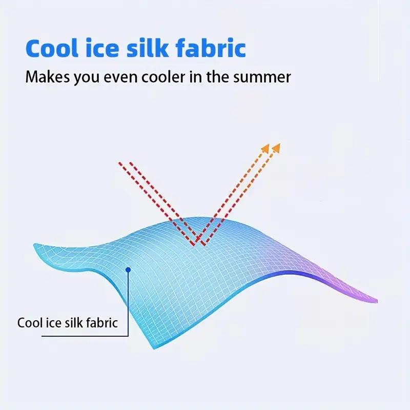 Ice Silk Gloves Summer Breathable Non-slip Cycling Gloves Unisex Sunscreen Touchscreen Outdoor Sports Driving Fishing Gloves