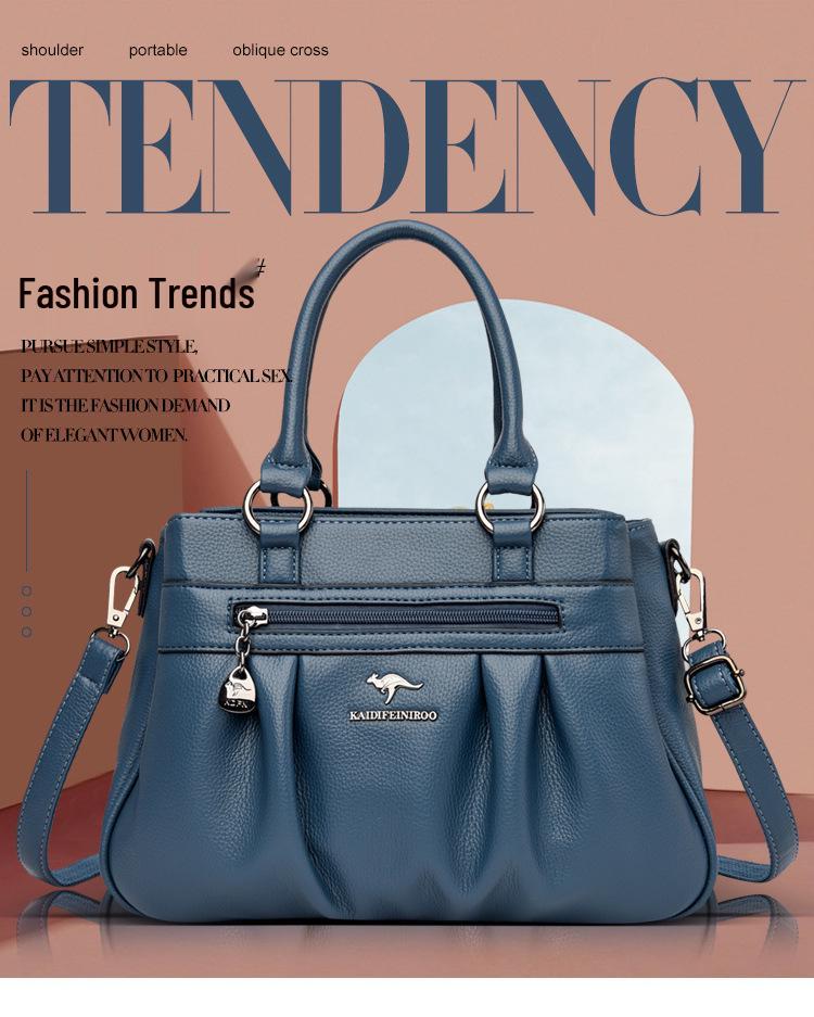 2023 Women's Stylish Large Capacity Handbag - Perfect for Middle-Aged Mothers, Single Shoulder, Crossbody