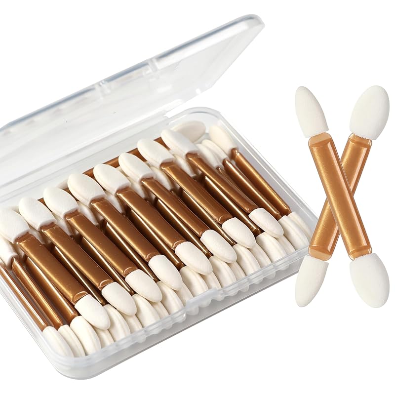 

IS MINE Eyeshadow Applicators, 30pcs Double Sided Disposable Eyeshadow Brush 2.4 Inch Makeup Applicator 30