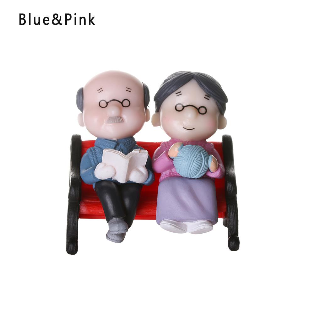 2pcs/pair Cute Lovers Ornaments Sweet Dance Couple Figurines Miniature Craft Decoration Fairy Garden Decor Home Wedding
