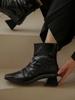 The Romantic Ocean Glossy Boots / Glossy Boots (Black)