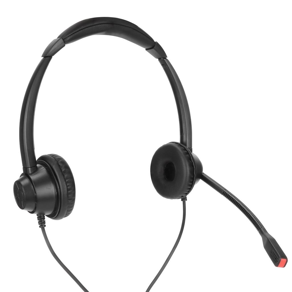 H390DPC Binaural Customer Service Headphones Ultra Light Noise Reduction Business Headset for Office Customer Service