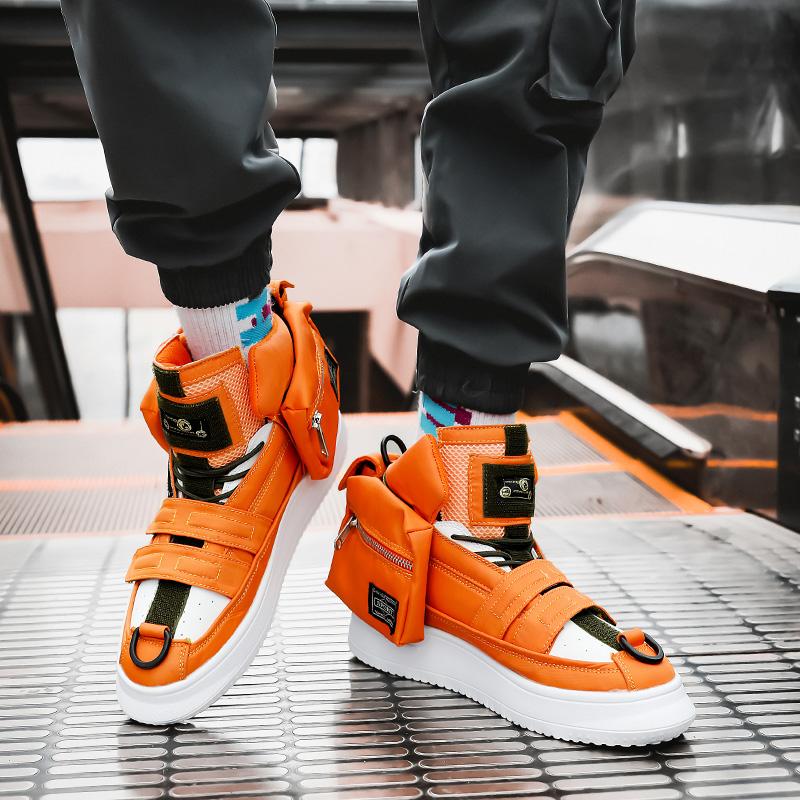 Fashion 2024 Four Season New High top Casual Breathable Hollow Board Shoes Men's Sports Skateboarding Shoes  Fashion  Vulcanized Shoes