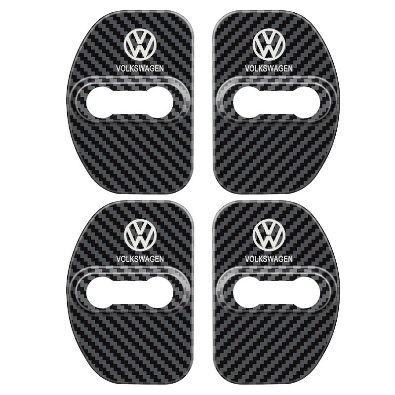 Car Sticker Car Door Lock Protective Cover For Volkswagen VW GTI Polo Passat Tiguan Sharan T-ROC Touran Jetta Bora Accossories L444