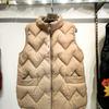 Vest women's autumn and winter fashion vest jacket casual light down cotton versatile sleeveless solid color warm vest