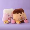 A Bag of Food Snack Pudding Plush Pillow Cartoon Mini Fruit Candy Dolls Stuffed Toys Sofa Cushion Christmas Birthday Gift