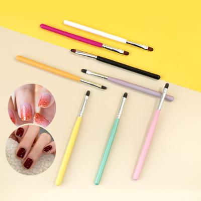Yousheng Nail Art Brush Soft Bristles Non-Shedding Comfortable Grip Convenient Wide Application Decorative Plastic Nail Art Brush Gel Polish Applying