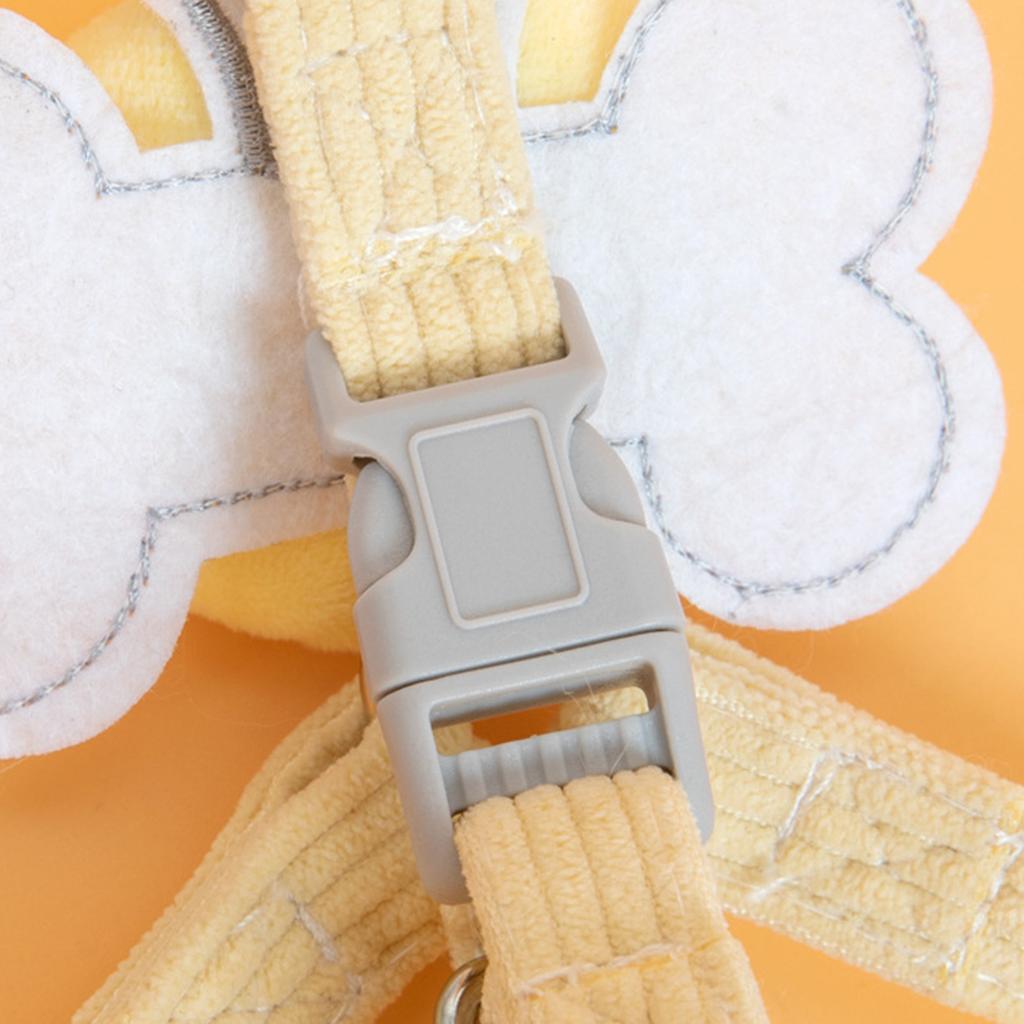 Hundsele Koppelset Mjukt Manchester Söt Bi-dekoration Justerbar Andningsbar Husdjurssele och Koppel