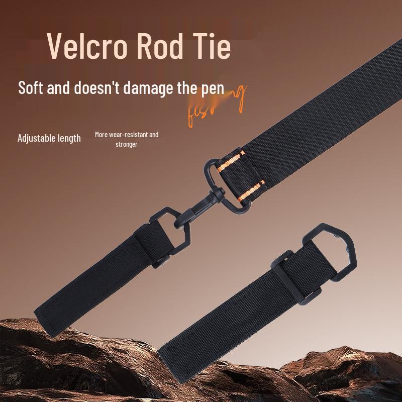 JiaDiaoNi Upgraded Fishing Rod Shoulder Strap with Thickened Pad and Bundling Strap