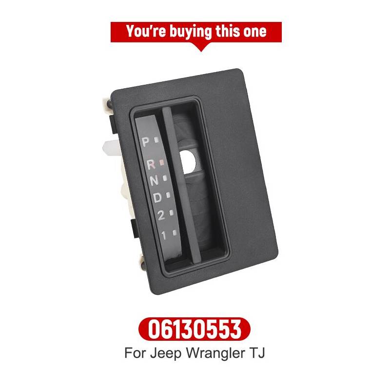 Car Automatic Console Shift Indicator Bezel Shifter Cover For Jeep Cherokee XJ 1997-2001 Wrangler TJ 1997-2006 55115615 06130553 TJ 1997-2006