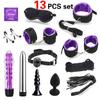 2025 Sex Bondage Vibrateur Bullet Fetish Kit Retenues Produits intimes pour couple Menottes Article sexuel amusant pour femme Outils sexuels