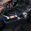 Led Atmosphere Light Car Seat Crevice Storage Box Usb QC3.0 Charging Port Seat Box Stowing Tidying Cup Card Phone Holder Accessories Right Side