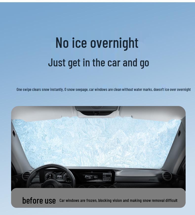 Verdickte Magnetische Wasserdichte Auto Schneeabdeckung - Vergrößerte Windschutzscheibe Halbkörper Oxford Tuch Winterschutz