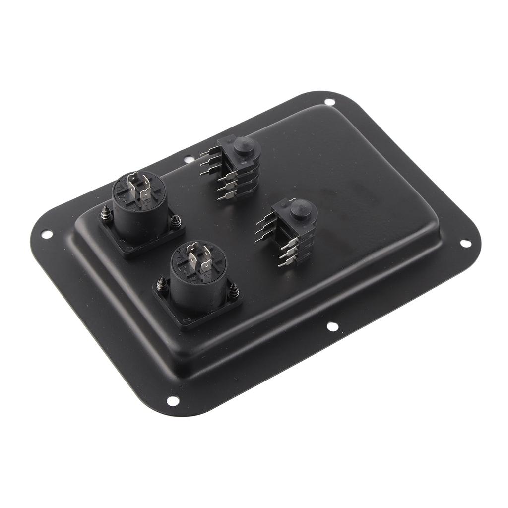 Junction Box 4 Core Socket Jack Plate Dual 6.35 Plug Speaker Junction Box for Stage Sound and Recording Studio