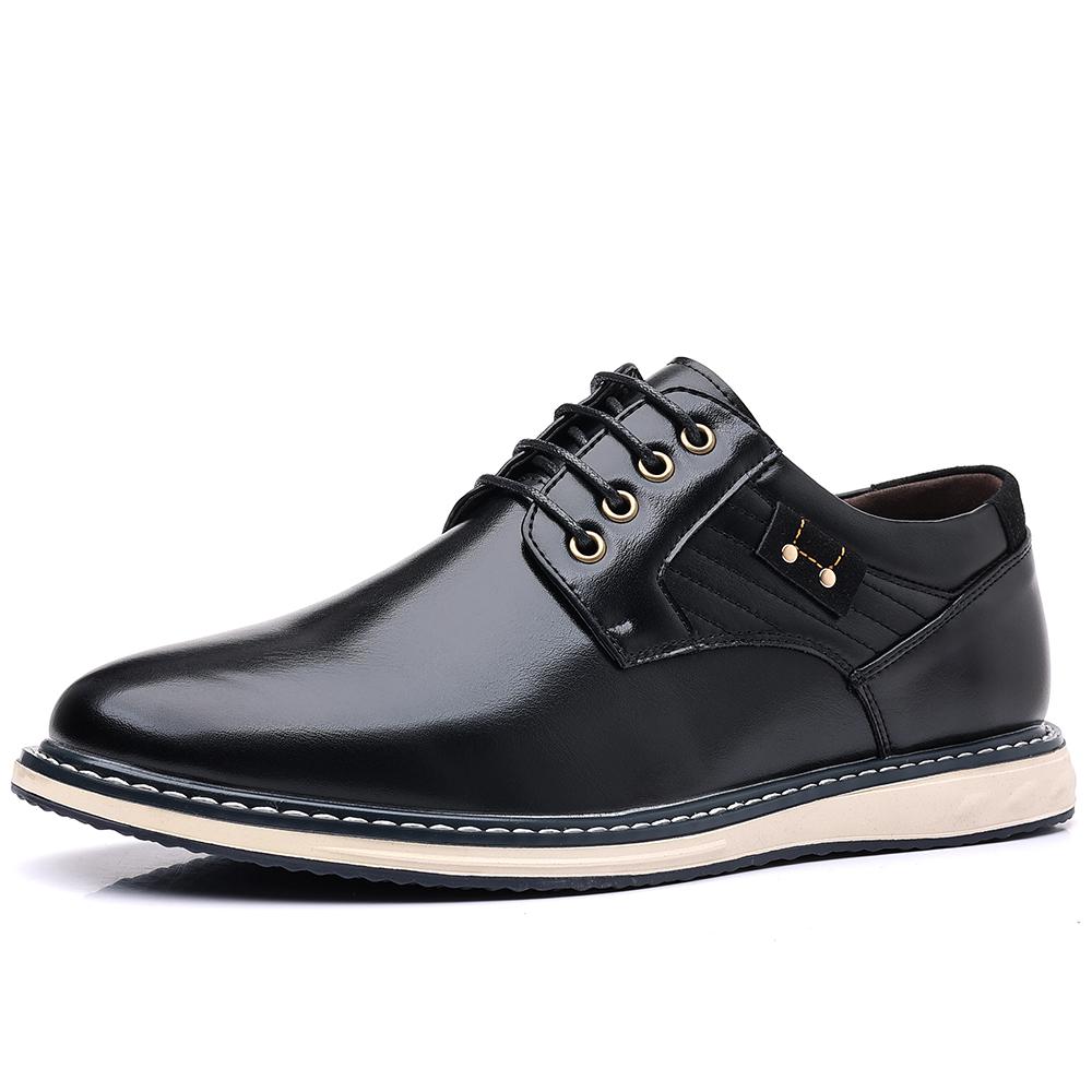 

Профессиональная мужская кожаная обувь Оксфорды Классические кроссовки Новинка Мужская повседневная обувь Деловая формальная обувь 50 чёрный