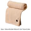 Corded Heated Blanket USB Powered Soft Zipper Shawl Wrap 3 Temperature Adjustment Warm Heating Scarf for Indoor Outdoor