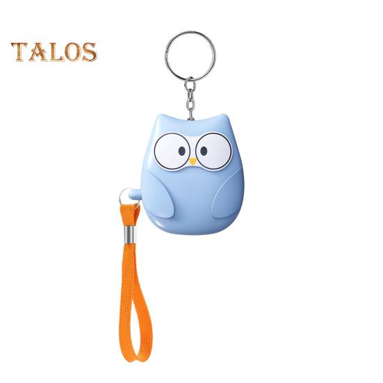 

Персональный брелок-сигнализация со светодиодной подсветкой, оглушительный звук, симпатичная форма, портативный аварийный брелок-сигнализация для самообороны синий