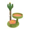 Cat Tree with Sisal Covered Scratch Post for Resting Interactive Indoor Cats Green