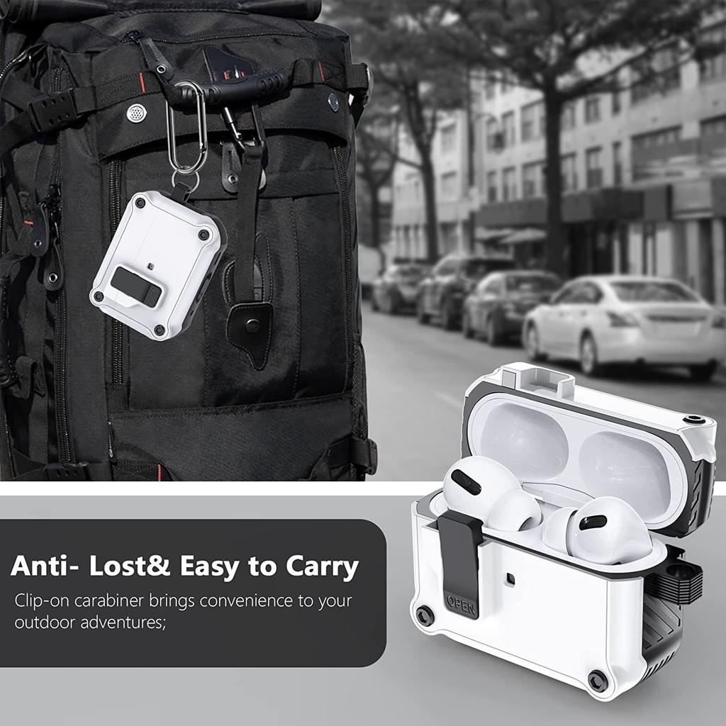 Security Lock Cover for AirPods Pro 2 3 Case for AirPods Pro2 Pro 2nd Gen Case Shockproof Cover Air Pods Pro Airpods3 Funda